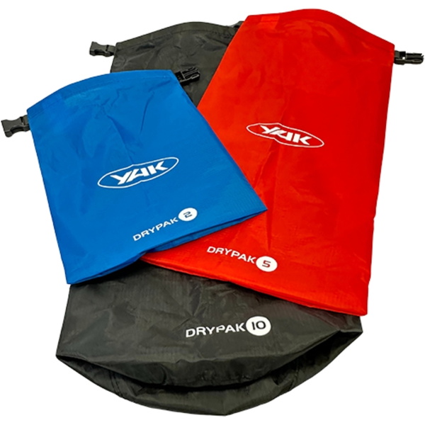 2026 Yak Drypak 2L / 5L / 10L Ripstop Bag Set 7003331 - Black / Blue / Red